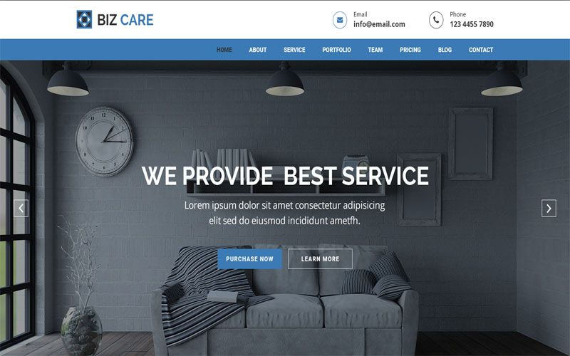 Giao diện thiết kế website dành cho doanh nghiệp đẹp mắt 